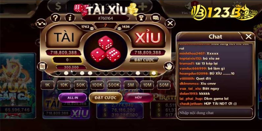 Cách thức tham gia game tài xỉu online 123B trên nền tảng 123B